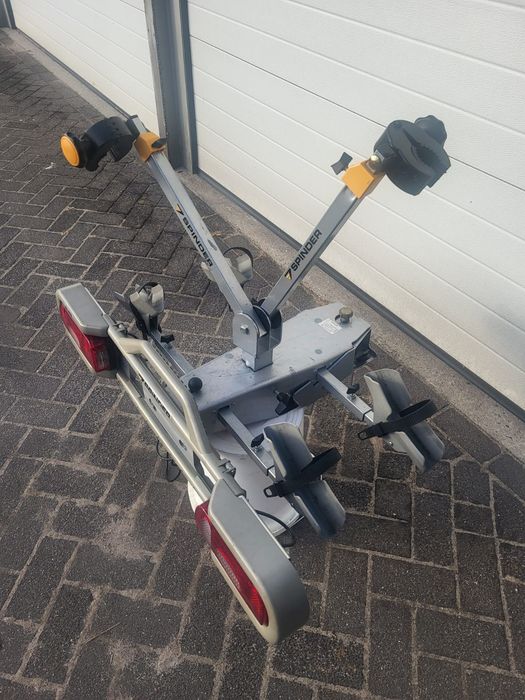 Spinder Elite 2x35kg bagażnik rowerowy uchylny rozsuwane lampy na hak 2 rowery