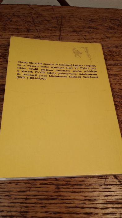 Moje lektury. Klasa 6