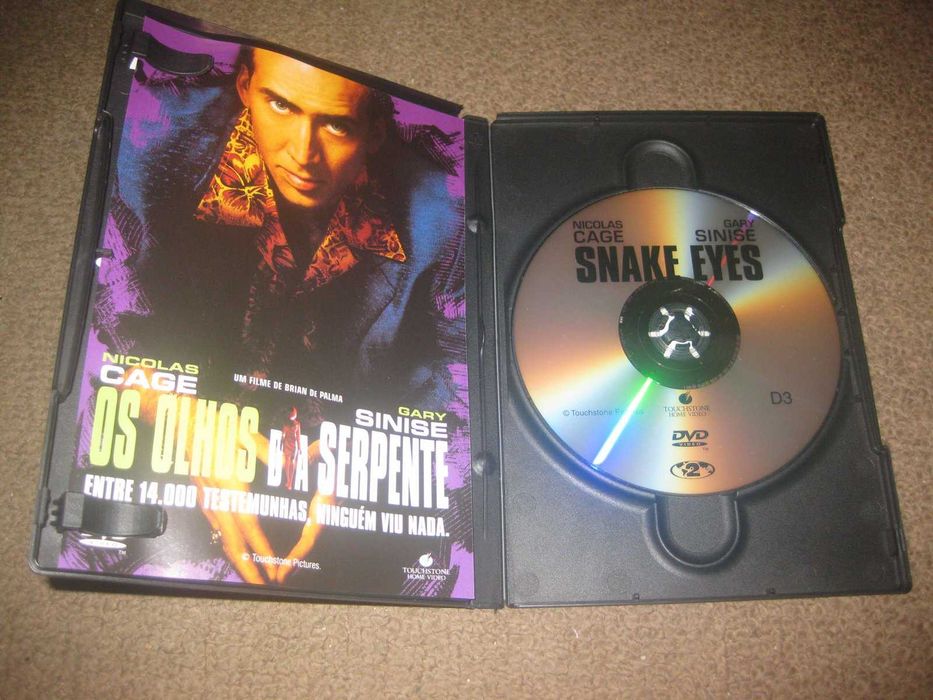 DVD "Os Olhos da Serpente" com Nicolas Cage