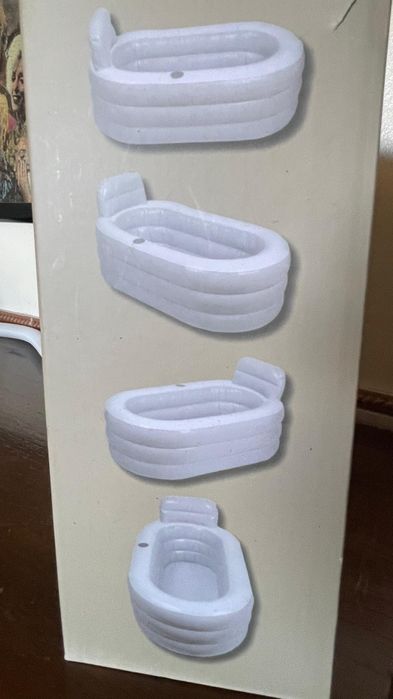 Banheira de plástico usada 1 vez