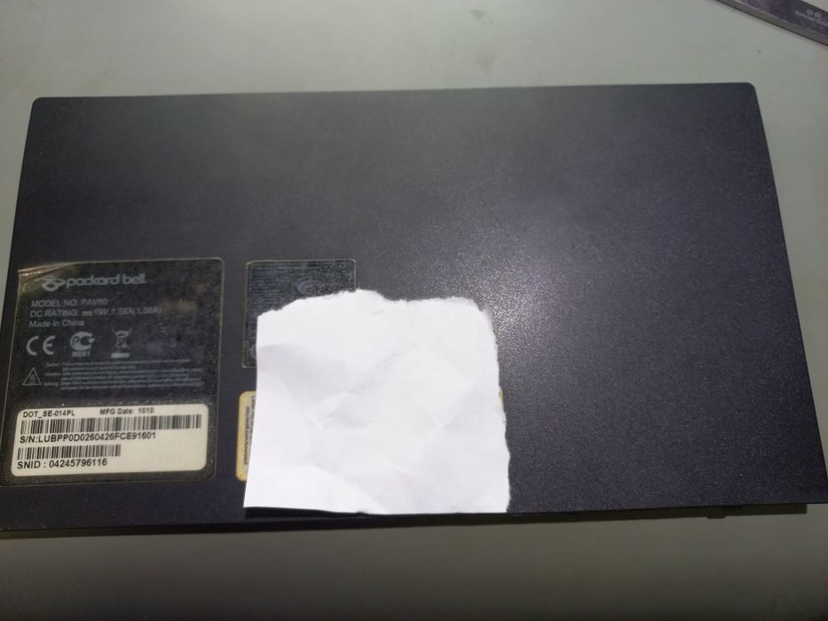 Dolna klapka do Packard Bell dot s.
