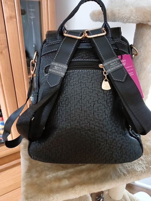 Plecak damski elegancki, pojemny - 2w1 torba na ramię