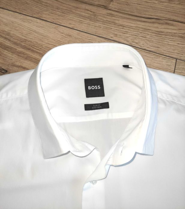 Рубашка BOSS slim fit белая