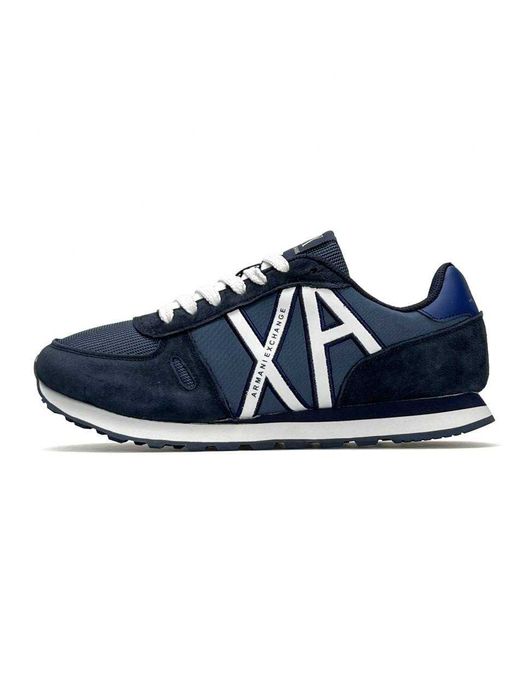 Кросівки Armani Exchange AX Navy Blue premium замшеві i89