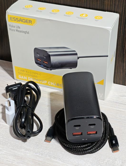 Essager  100W Gan Зарядний пристрій EU