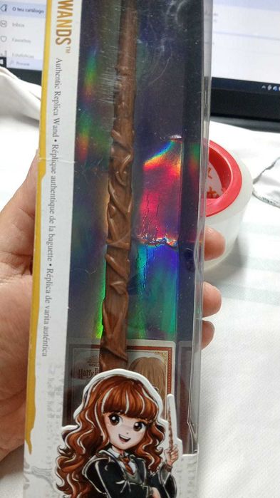 Varinha Hermione Granger Harry Potter Spellbinding Wands (Nova)