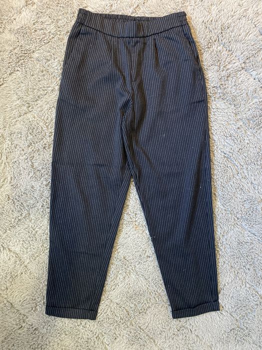 Spodnie materiałowe Pull&Bear S 36 damskie chinosy prążek