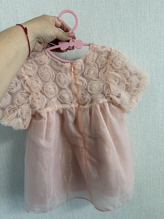 Рожева сукня з трояндочками