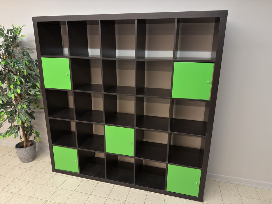 Fajny duży regał Ikea Kallax 5x5 szafeczki dowóz wysyłka