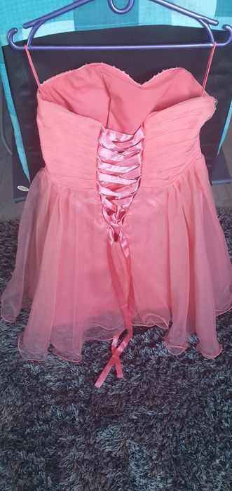 Sukienka tiulowa, balowa, wesele, kamienie, gorset, wiązana