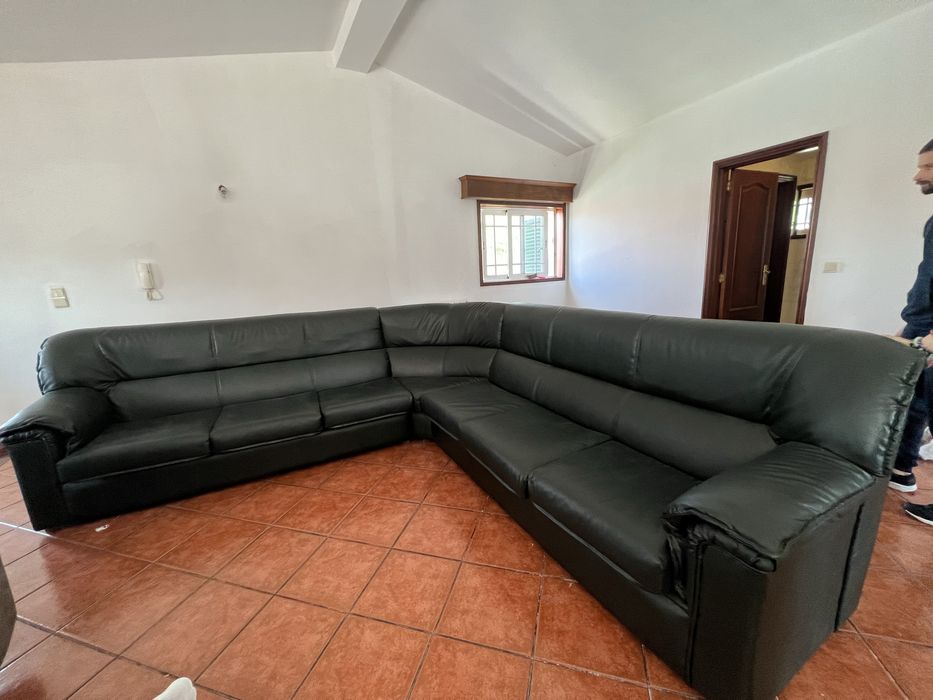 Vendo sofa em Pele