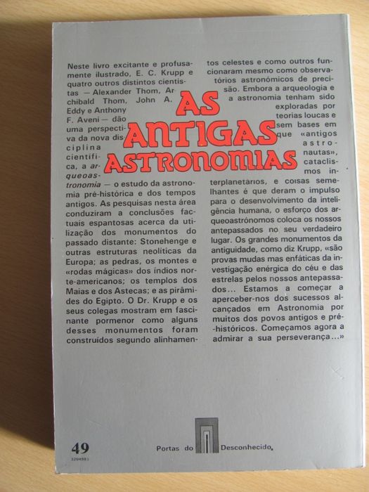 No rasto de... As Antigas Astronomias de Dr. Edwin C. Krupp