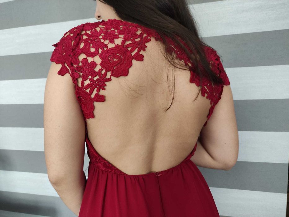 Vestido cerimónia Bordeaux