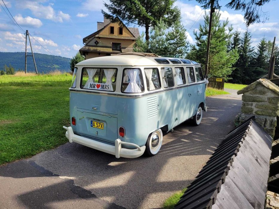 VW T1 Bulik Ogórek SAMBA bus - Samochód Auto do Ślubu -zabytkowy boho