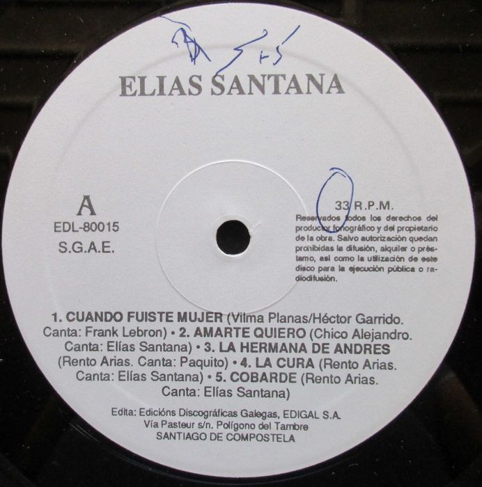 Elias Santana - - - - - El Ciclon Del Caribe - - - - - LP