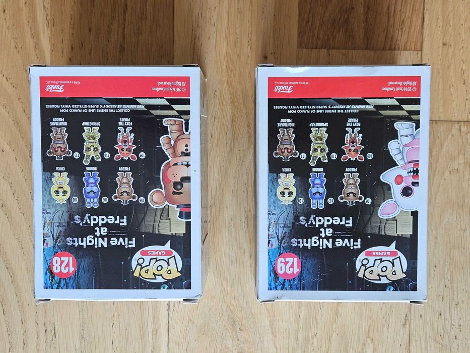 POP! Funko Five Nights at Freddy's - duas figuras EXCLUSIVAS: Toy Freddy e Funtime Foxy