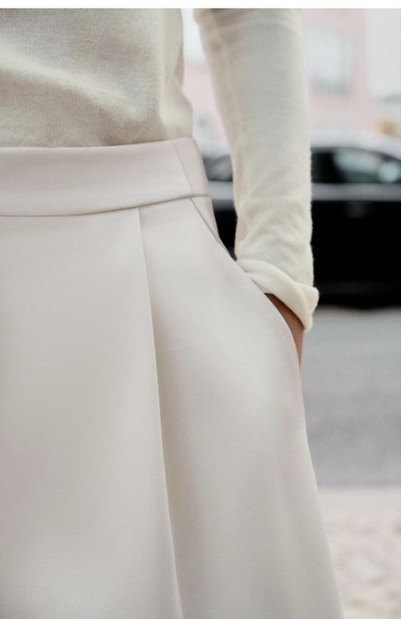 Сатиновые брюки zara