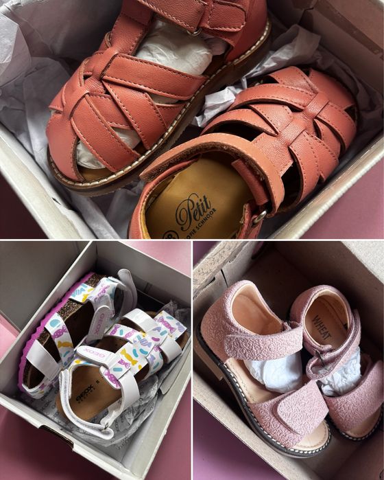 Босоніжки Босоножки для дівчинки geox wheat petit 25