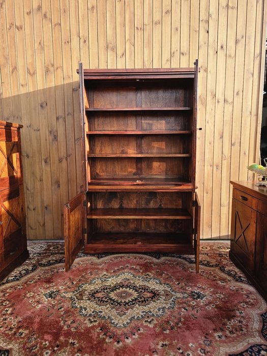 Witryna drewniana kolonialna prosta 140 cm #1614 Stylowy Węgrów