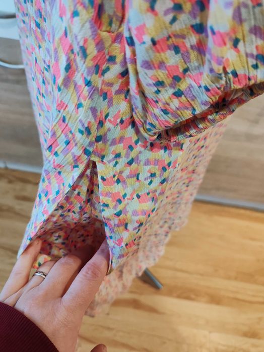 Piękna wygodna sukienka midi Ofelia rozmiar ok 46/48 wiskoza