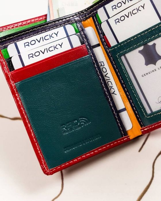 mały, skórzany portfel damski na zatrzask - 4u cavaldi