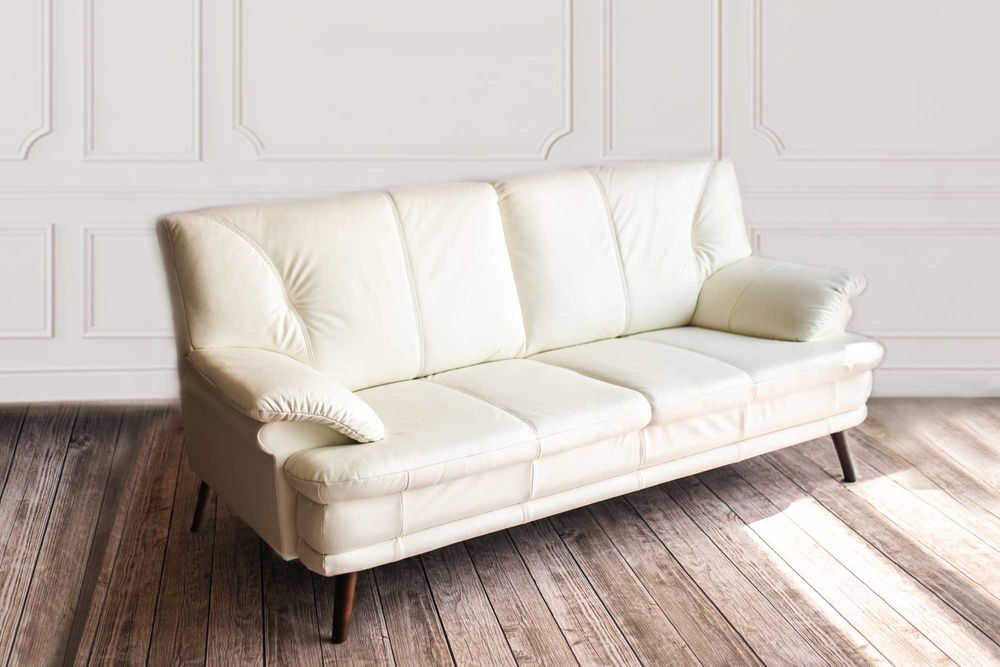 Sofa kanapa Cecil naturalna prawdziwa skóra