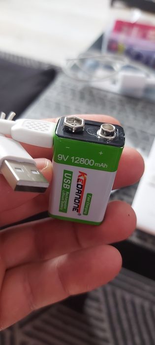 Bateria 9v recarregável 12800mAh