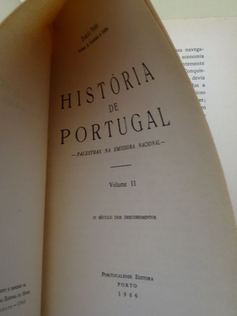 História de Portugal de Damião Peres - 3 volumes