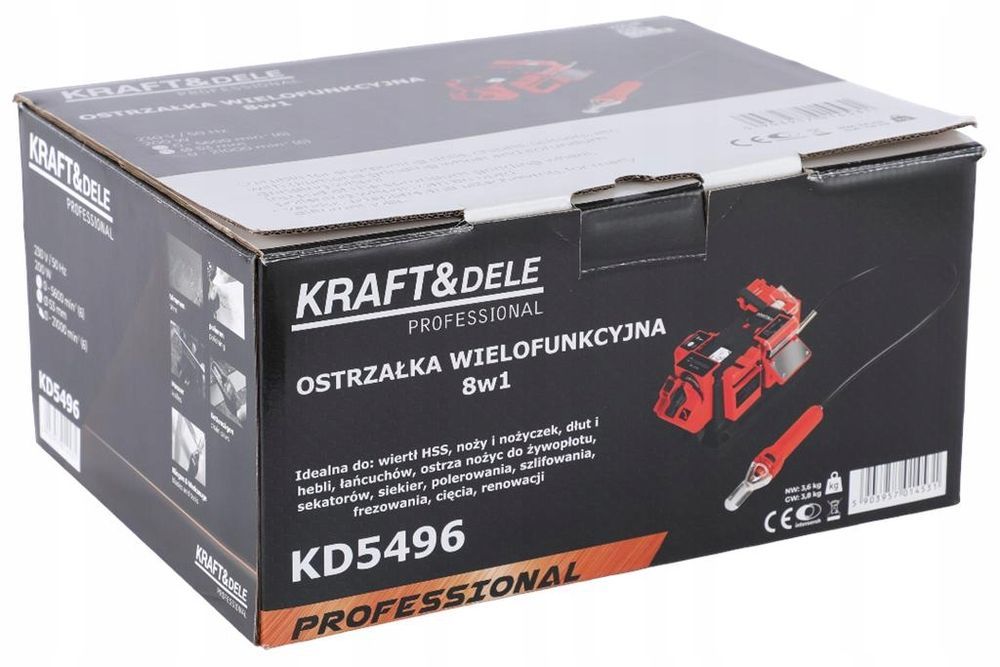 Ostrzałka Wielofunkcyjna Profesjonalna 220W 8W1 Do Noży Wierteł