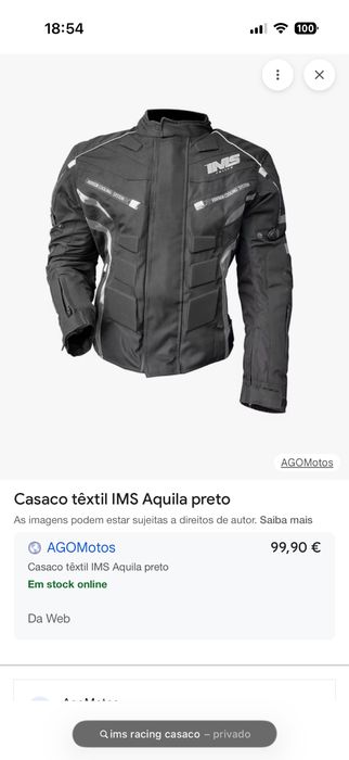 Casaco IMS Racing Mota