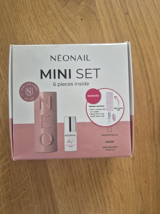 Zestaw Neonail miniset, lakier hybrydowy, lampa led NOWY!