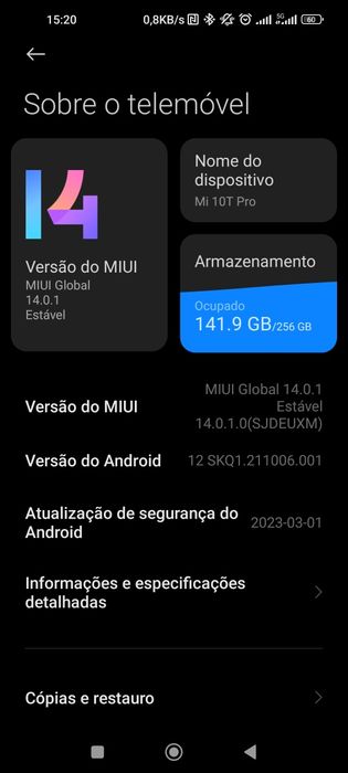 Vendo Xiaomi MI 10T Pro 8/256GB