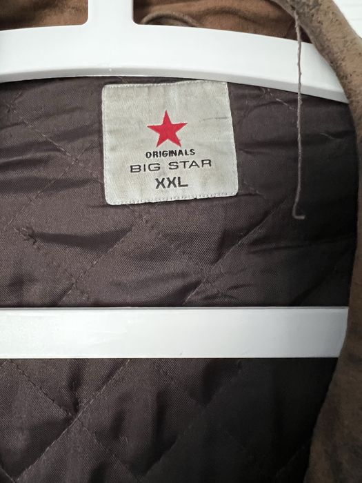 Kurtka  skórzana męska  Big Star XXL  brąz