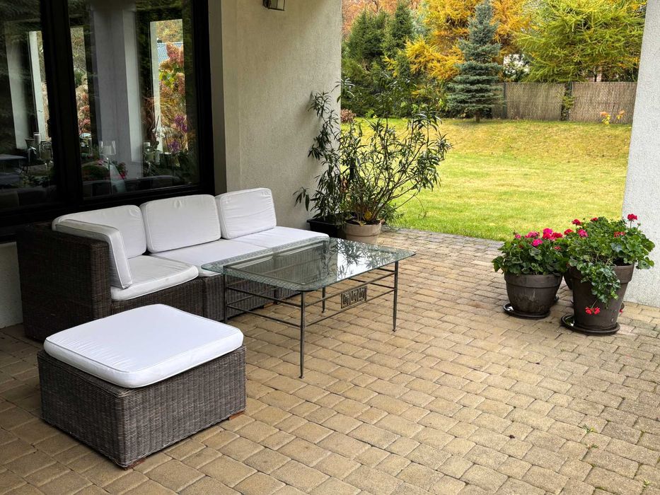 Zestaw Wypoczynkowy Ogrodowy na taras modułowy Rattanowy