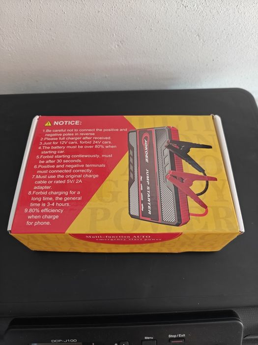 Ładowarka booster jumper urządzenie rozruchowe nowe latarka kable aku