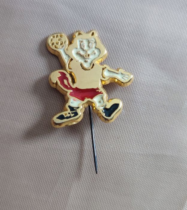 Pin Mascote "Américo" — Mundial de Andebol Portugal 1994 (Vintage)