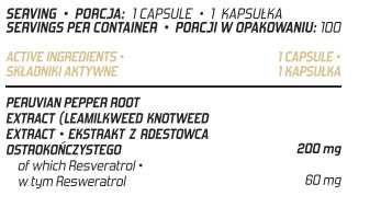 Evolite Resveratrol 100kaps Ekstrakt Z Rdestowca Ostrokończystego