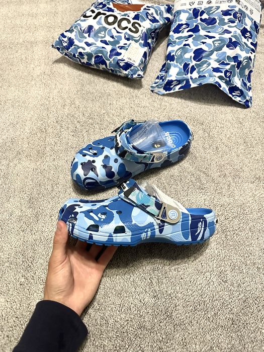 Crocs х Варе тапочки, крокси бейп,тапки,crocs a bathing ape