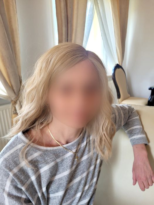 Peruka blond fale premium