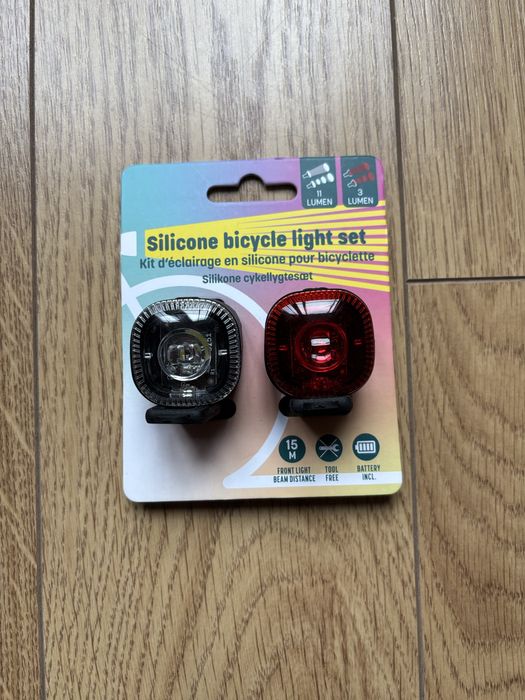 Conjunto luzes bicicleta frontal e traseira