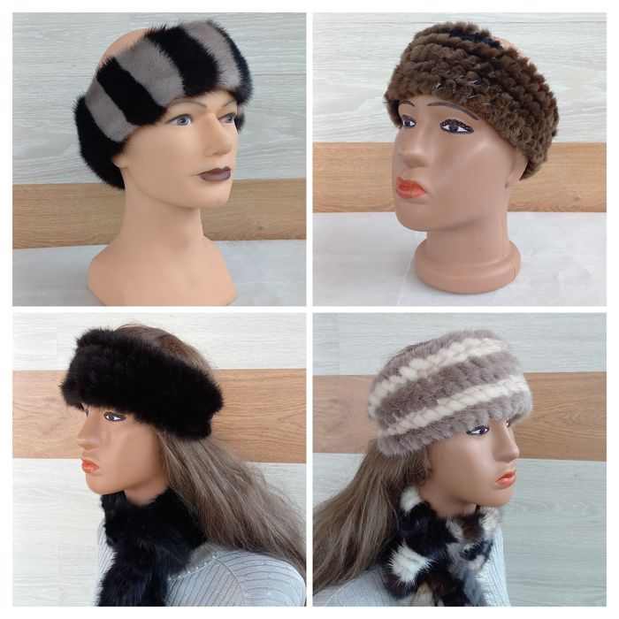 Пов'язки та шарфи з хутра норки жіночі