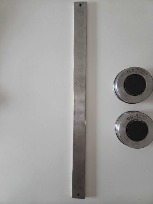 Suporte magnético + 3 caixas metálicas com íman Ikea
