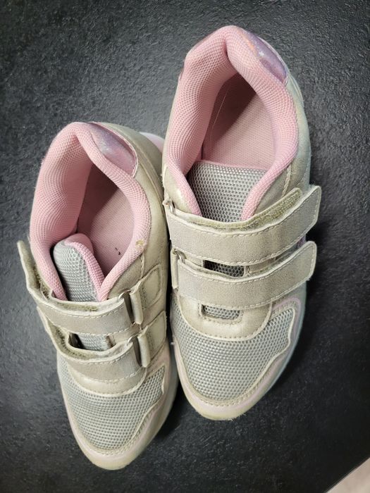 Buty 32 dziewczynka szaro -różowe