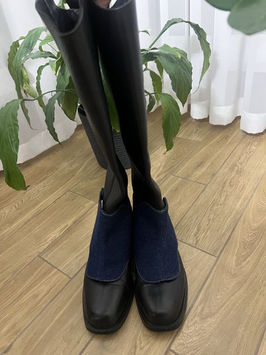 Шкіряні чоботи в жокейському стилі EU38 Reserved