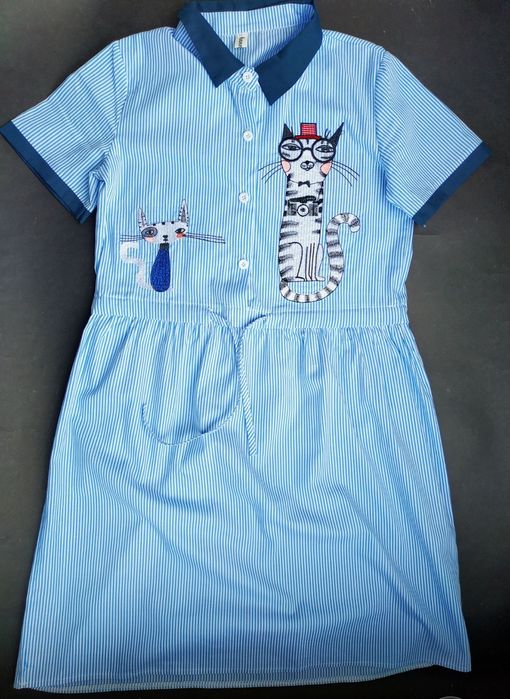 Сукня платье сорочка вишивка коти для дівчат підлітків розм S Нове

Зо