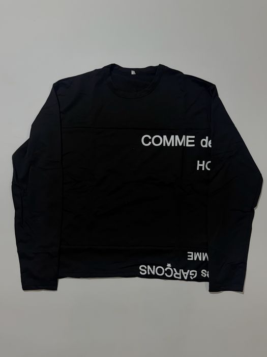 лонгслив Comme des Garcons black logo longsleeve