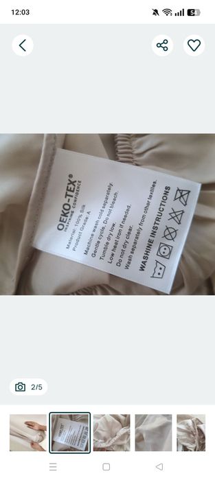 Prześcieradło z gumką 140x200x30 z naturalnego jedwabiu morwowegoo