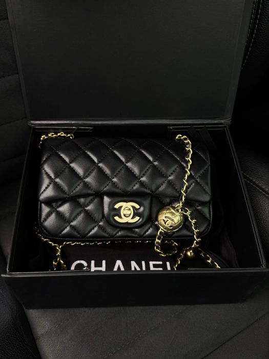 Розкішна жіноча брендова сумка Chanel з натуральної шкіри