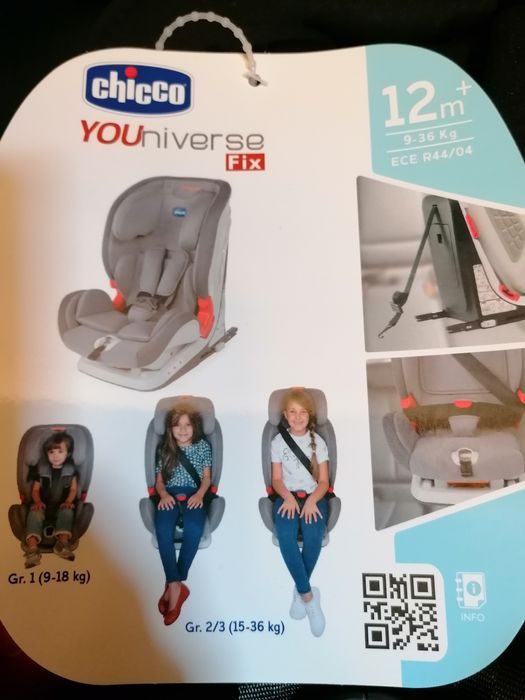 NOWY Chicco Youniverse Fix fotelik 9-36kg