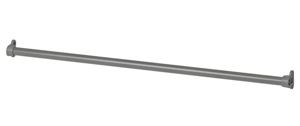 2x varões komplement cinzentos - ikea